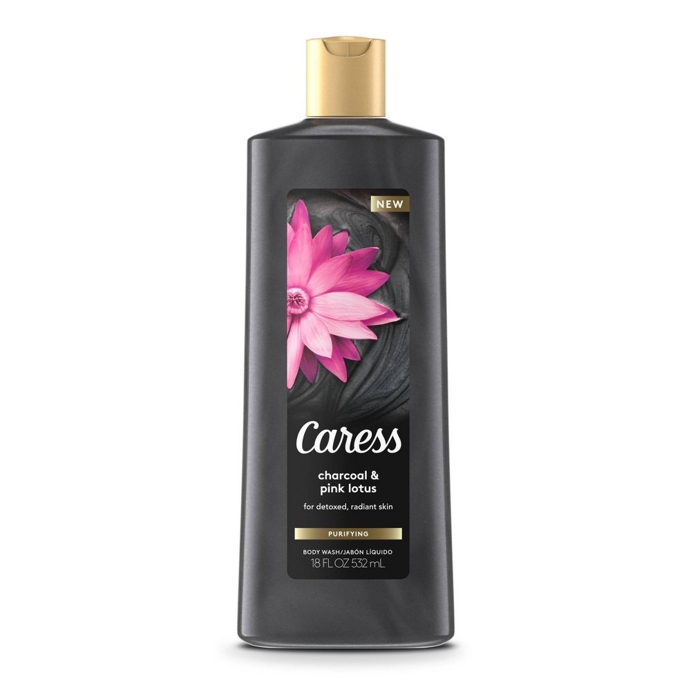 caress charcoal & pink lotus body wash NWT